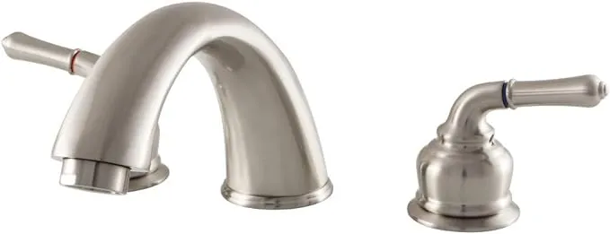 Kingston Brass KB368 Magellan Roman Tub Faucet Brushed Nickel 8-Inch Adjustable