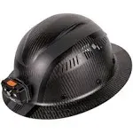 Klein Tools 60514 Hard Hat, K12 Series Carbon Fiber Full Brim, Rechargeable Headlamp, Vented, Class C, Type 1, Spartan