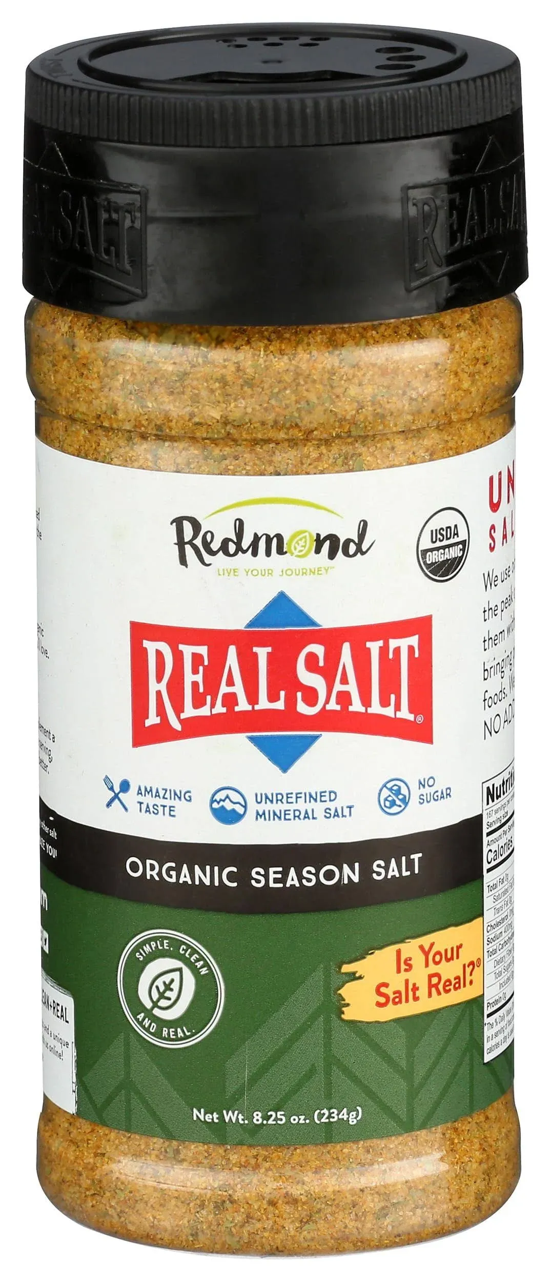 Real Salt Organic Season Salt - 8.25 oz jar