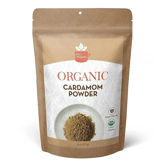 Organic Cardamom Powder - Organic Cardamom Pods - 4 oz - Organic Spices