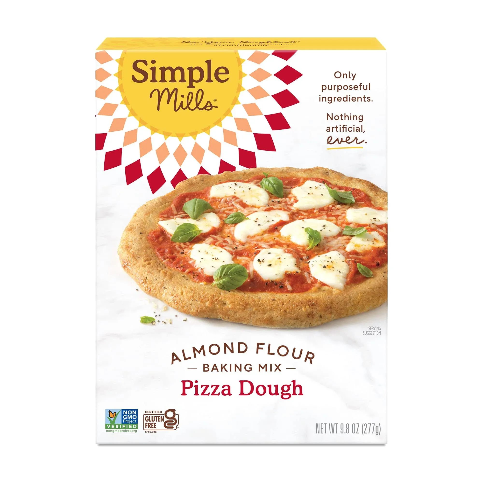 Simple Mills Almond Flour Mix, Pizza Dough, 9.8 Oz