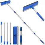 Window Squeegee for Home, 56&#039;&#039; Long Handle Window Cleaner Tool, 2-in-1 Window...