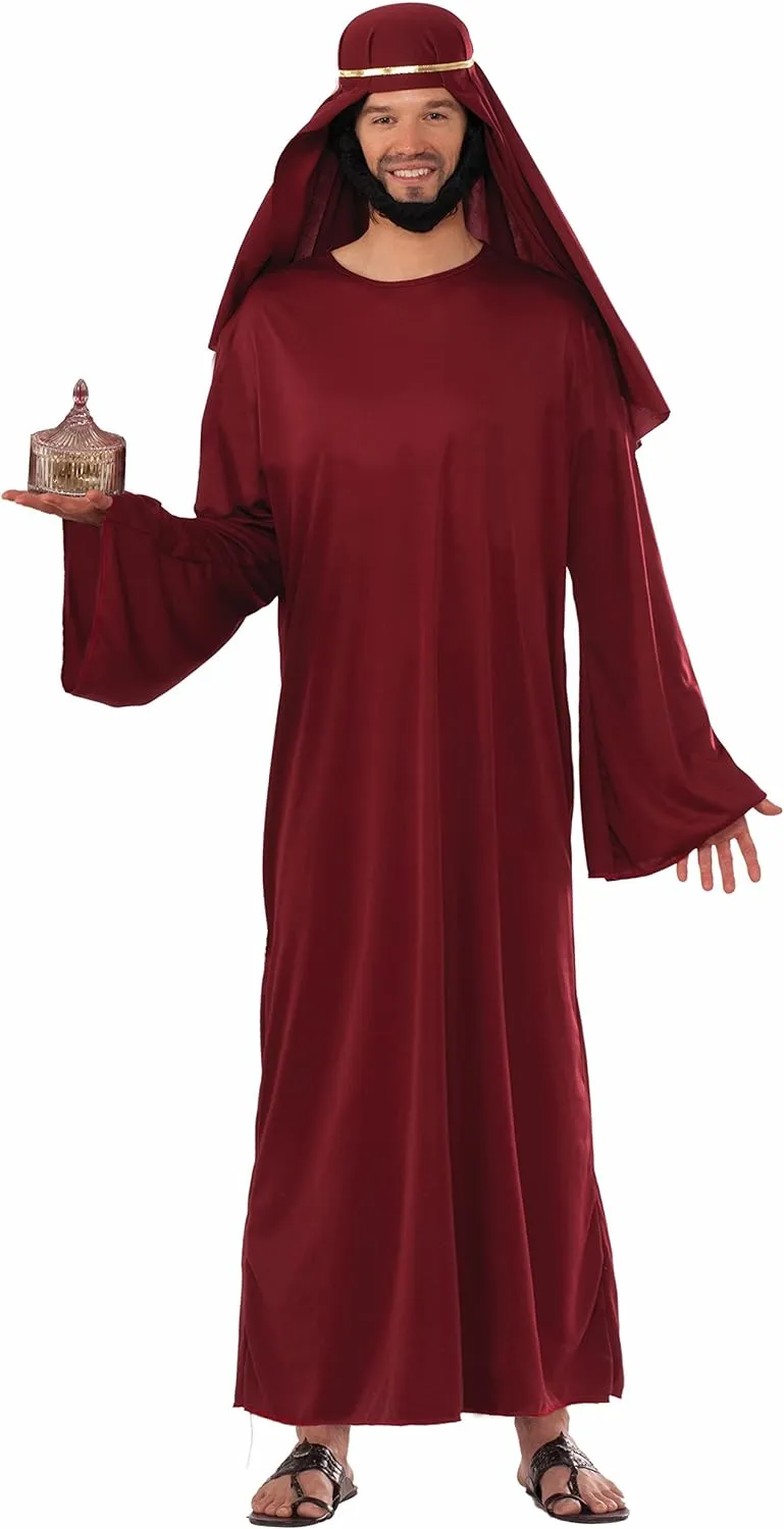 Forum Men's Value Biblical Robe Burgundy Standard