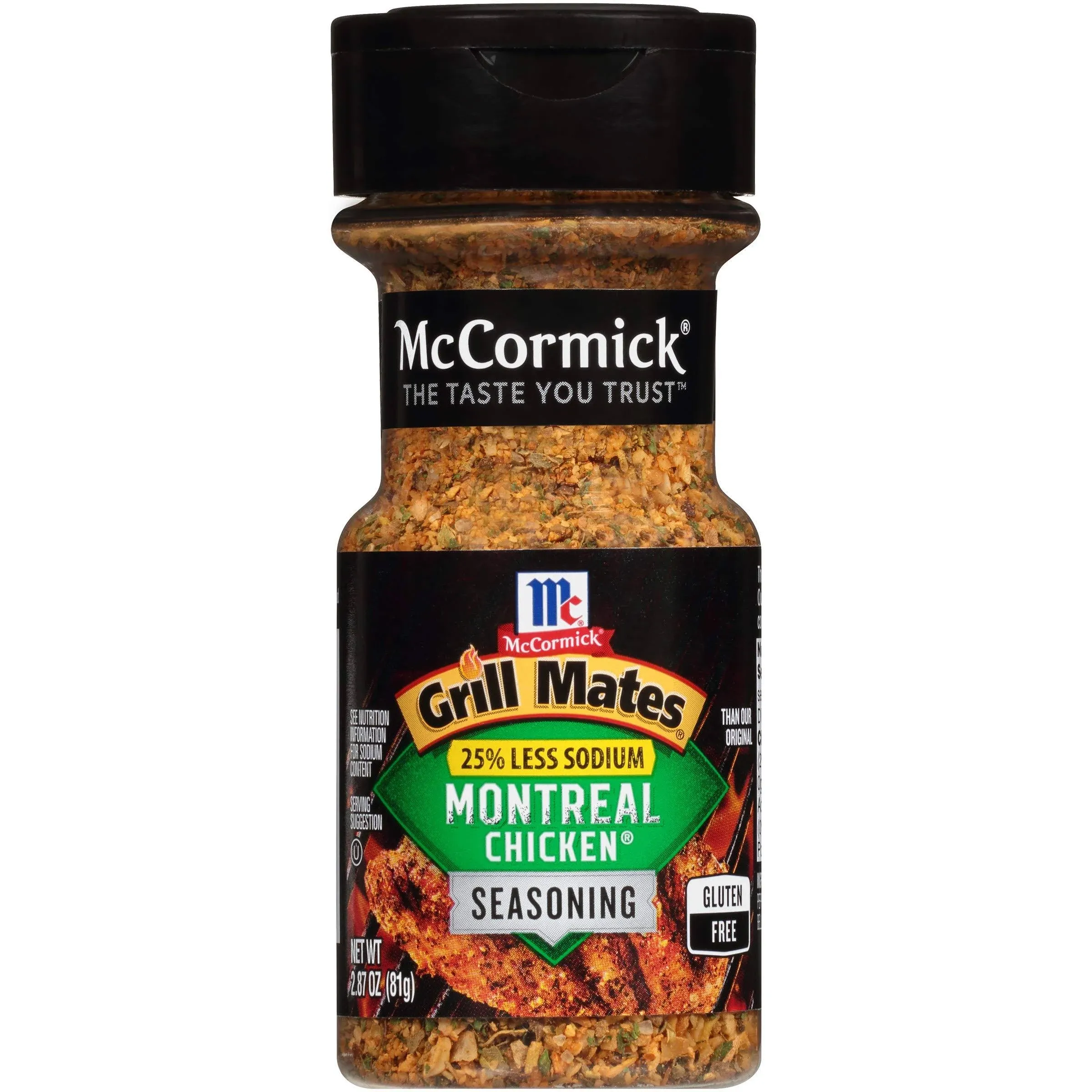 Mccormick Grill Mates 25% Less Sodium Montreal Chicken Seasoning