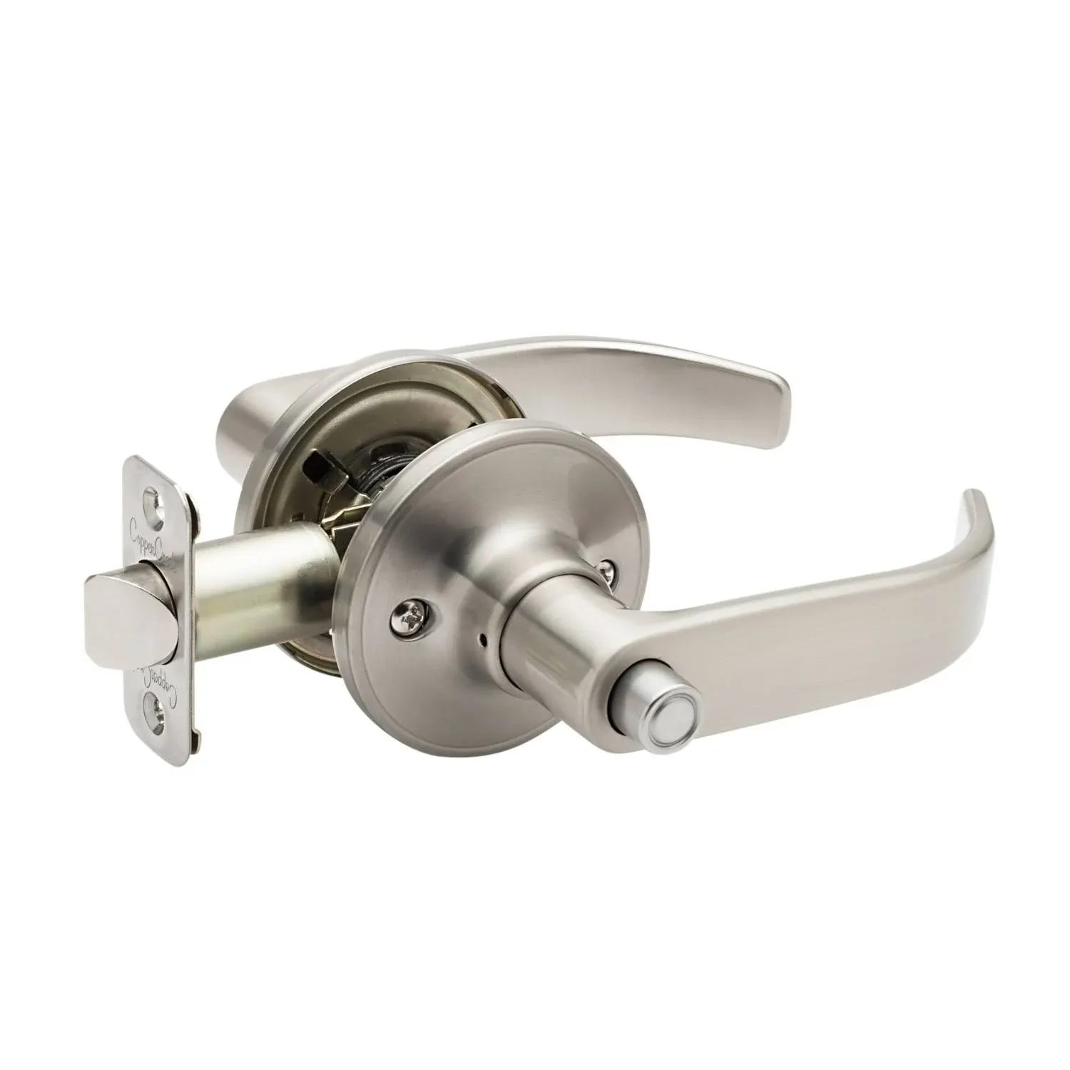 Copper Creek EL1231SS Erin Privacy Push Button Door Lever