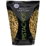 Wonderful Salt and Pepper Pistachios, 40 Ounce, 2.5 Pounds