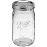 Ball 1440096273 Glass Wide Mouth Canning Jar 1 qt. Capacity (Pack of 6)