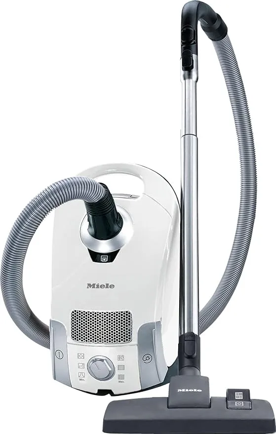 Miele Compact C1 Pure Suction Powerline Canister Vacuum, Lotus White