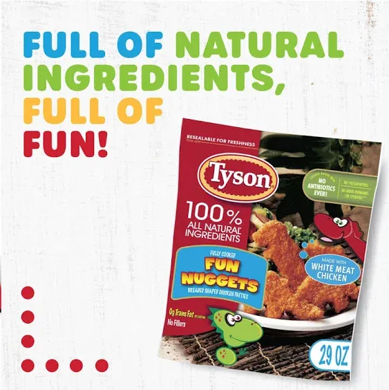 Tyson Fully Cooked Fun Nuggets, Frozen