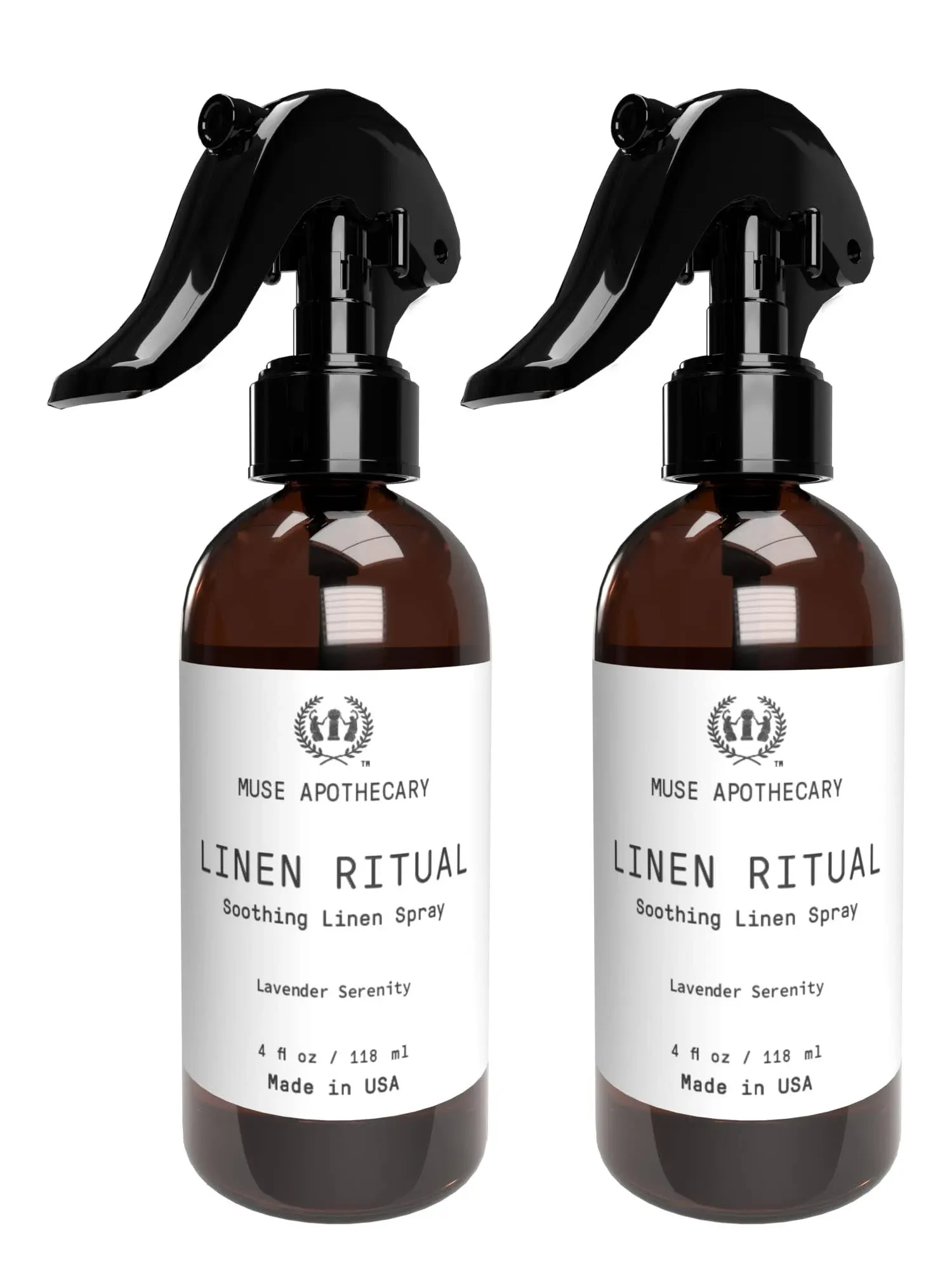 Muse Apothecary Linen Ritual - Aromatic, Soothing, and Relaxing Linen Spray for Bedding, Laundry and Fabric Spray Freshener - Infused with Natural Aromatherapy Essential Oils - Lavender Serenity