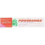 Jason Powersmile Whitening Fluoride-Free Toothpaste, Powerful Peppermint, 6 Oz