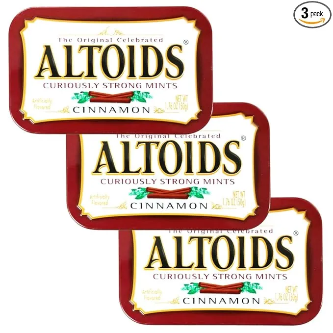 Altoids Wrigleys Mints Cinnamon, 1.76 Ounce (Pack of 3)