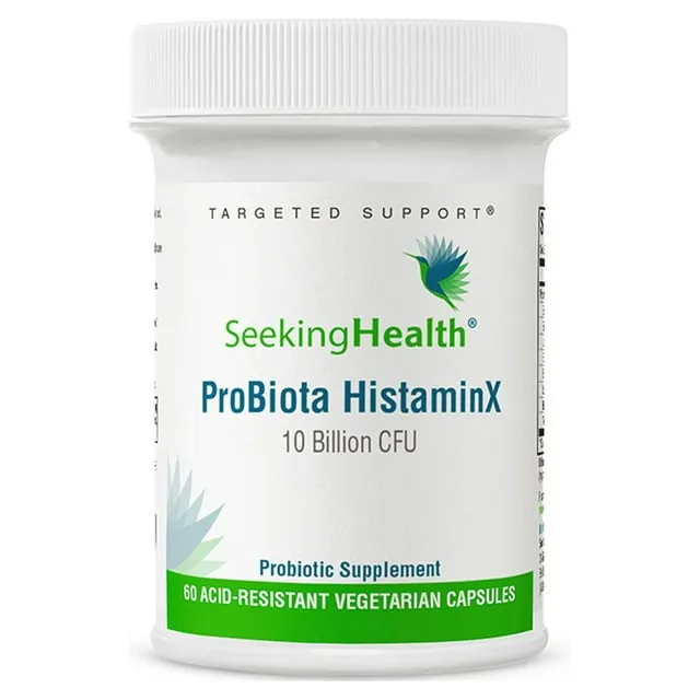 Seeking Health ProBiota HistaminX - Digestion Supplement for Gut Health Support - Support Histamine with Lactobacillus Plantarum & Lactobacillus Salivarius - Support Immune & Skin Health - 60 Capsules