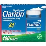 Claritin 24 Hour Non Drowsy Allergy Tablets